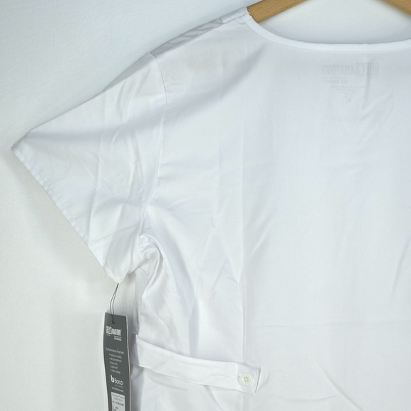 Greys Anatomy 3 Pocket Mock Wrap Scrub Top Womens XL Medical Nursing Technician - Picture 7 of 15